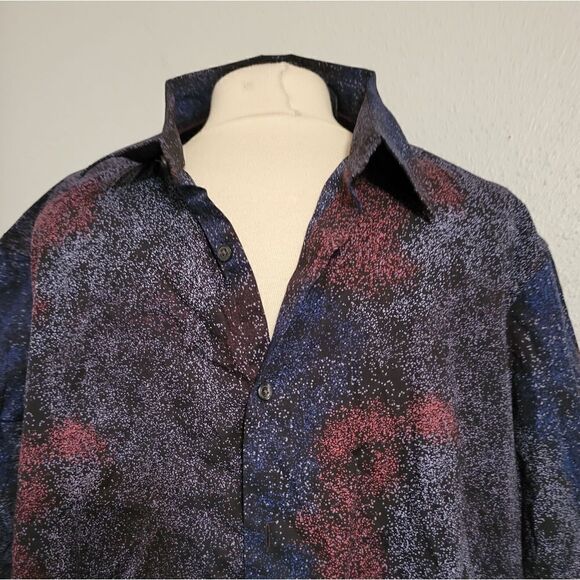 Perry Ellis men's Button Down Multicolor Shirt Sz 2XLT - Picture 5 of 6
